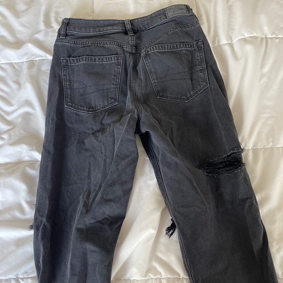 Black Distressed Ripped Jeans - Picture 3 of 6